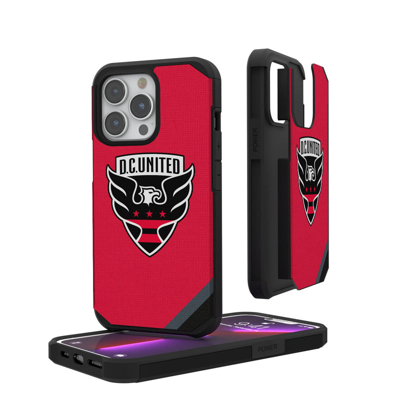 DC United  Diagonal Stripe iPhone Rugged Phone Case