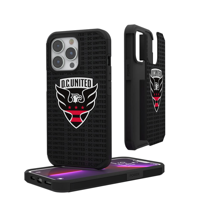 DC United  Text Backdrop iPhone Rugged Phone Case