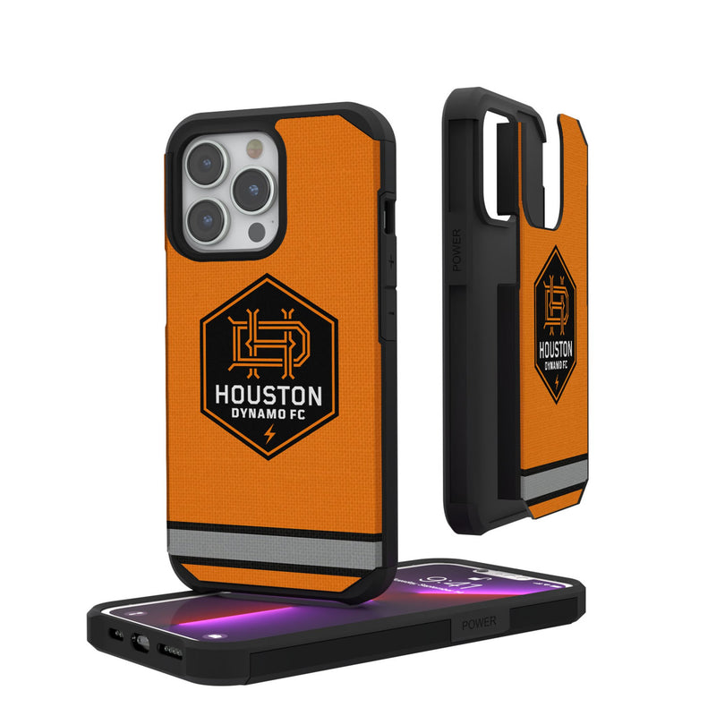 Houston Dynamo  Stripe iPhone Rugged Phone Case