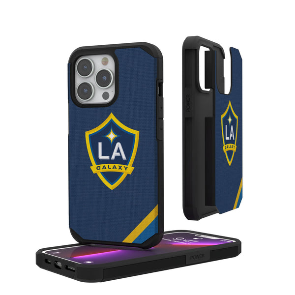 LA Galaxy  Diagonal Stripe iPhone Rugged Phone Case