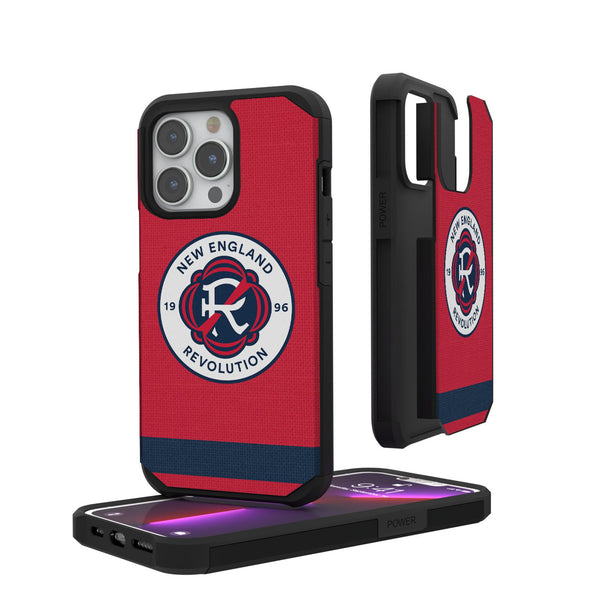 New England Revolution  Stripe iPhone Rugged Phone Case