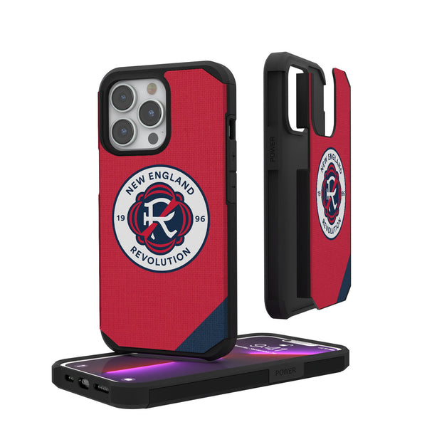 New England Revolution  Diagonal Stripe iPhone Rugged Phone Case