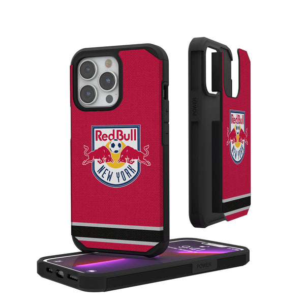 New York Red Bulls  Stripe iPhone Rugged Phone Case