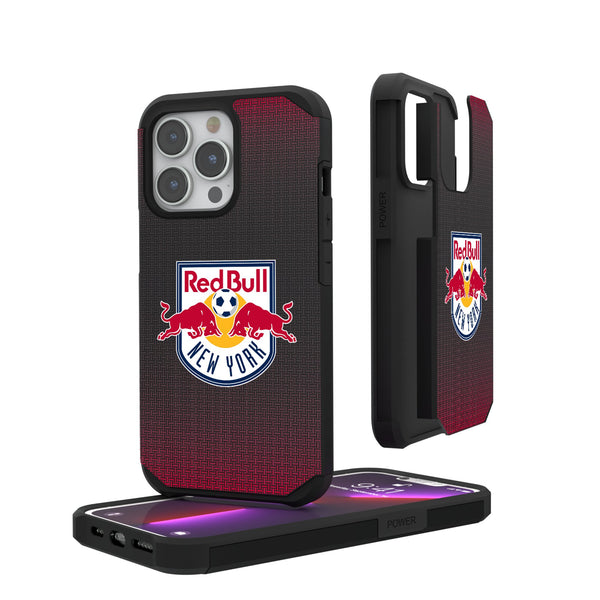 New York Red Bulls  Linen iPhone Rugged Phone Case