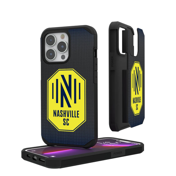 Nashville SC  Linen iPhone Rugged Phone Case