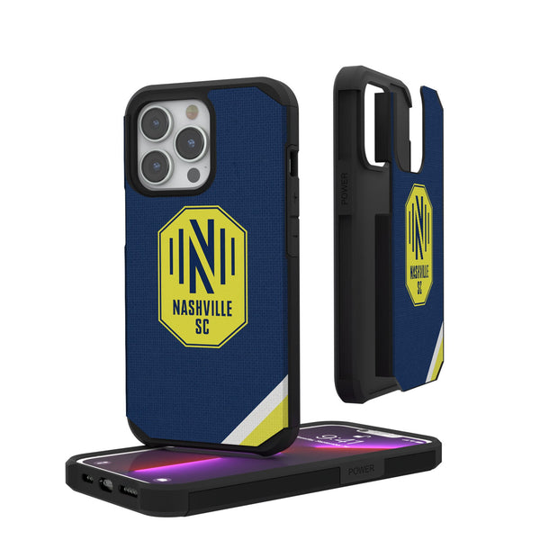 Nashville SC  Diagonal Stripe iPhone Rugged Phone Case