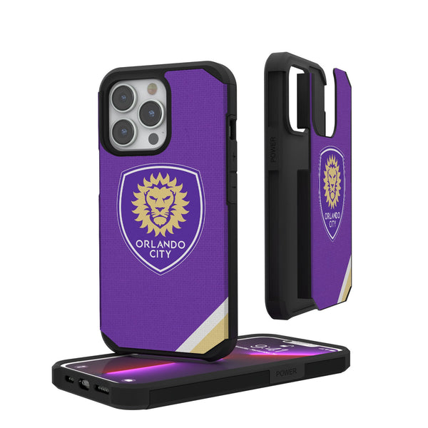 Orlando City Soccer Club  Diagonal Stripe iPhone Rugged Phone Case