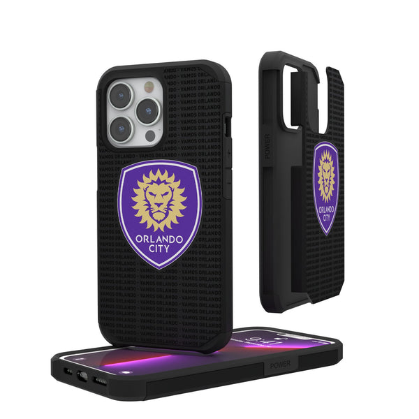 Orlando City Soccer Club  Text Backdrop iPhone Rugged Phone Case