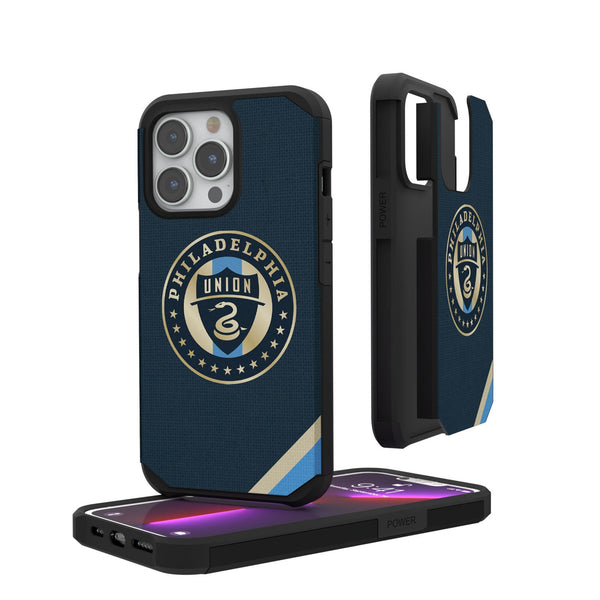 Philadelphia Union   Diagonal Stripe iPhone Rugged Phone Case