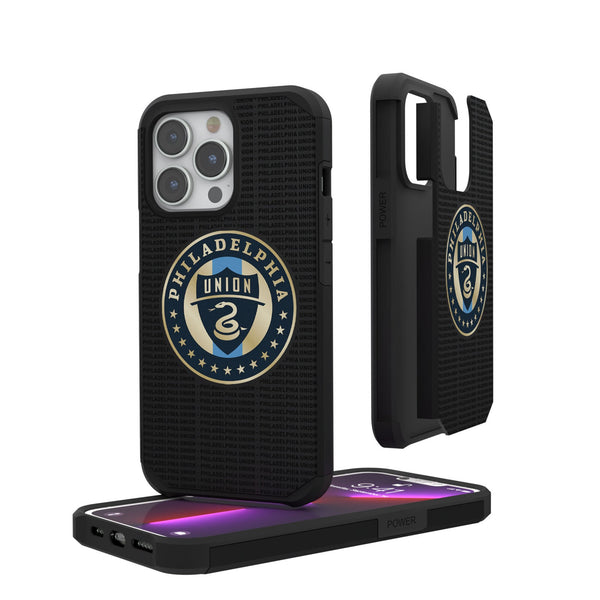 Philadelphia Union   Text Backdrop iPhone Rugged Phone Case