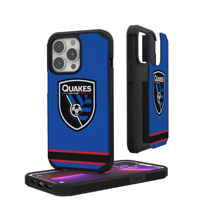 San Jose Earthquakes   Stripe iPhone Rugged Phone Case