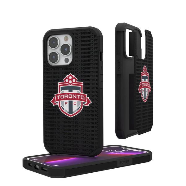 Toronto FC   Text Backdrop iPhone Rugged Phone Case