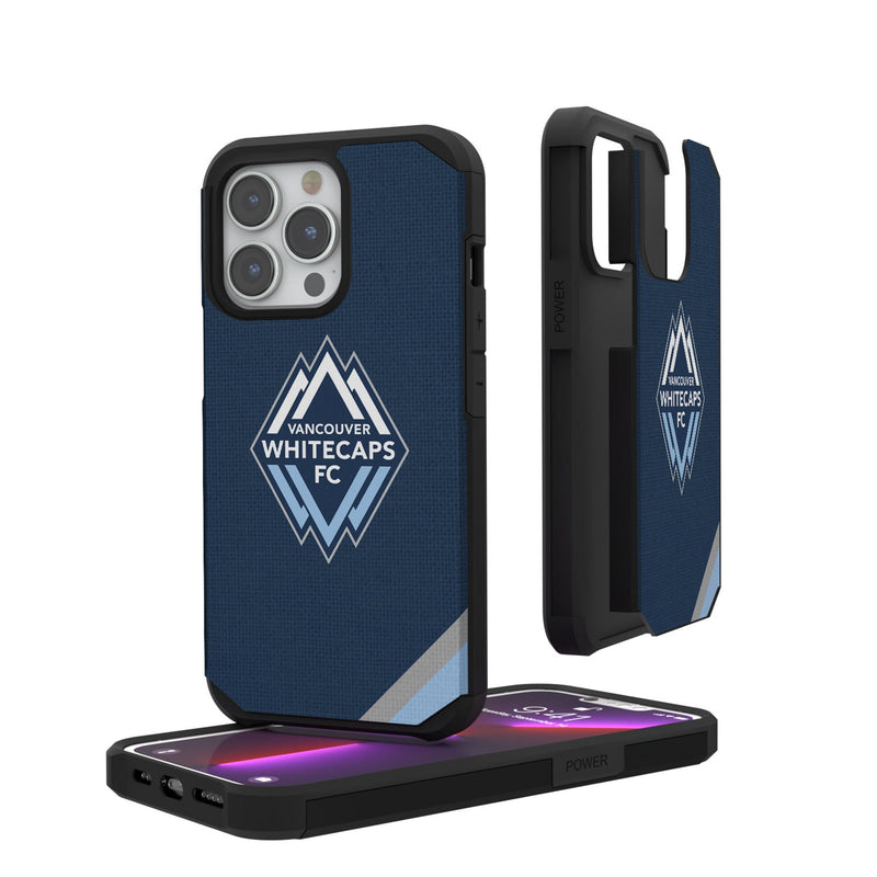 Vancouver Whitecaps   Diagonal Stripe iPhone Rugged Phone Case