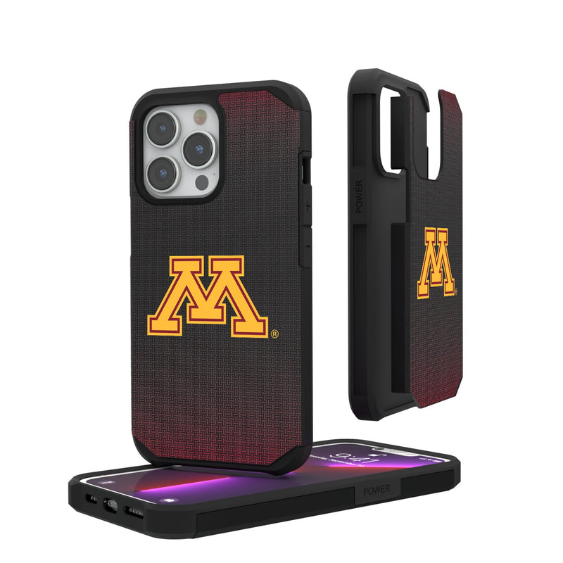 University of Minnesota Golden Gophers Linen iPhone Rugged Phone Case