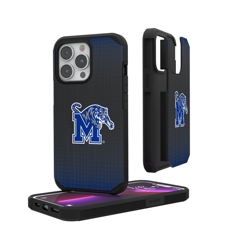 University of Memphis Tigers Linen iPhone Rugged Phone Case