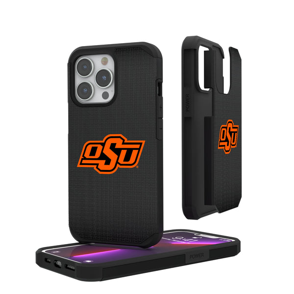 Oklahoma State University Cowboys Linen iPhone Rugged Phone Case