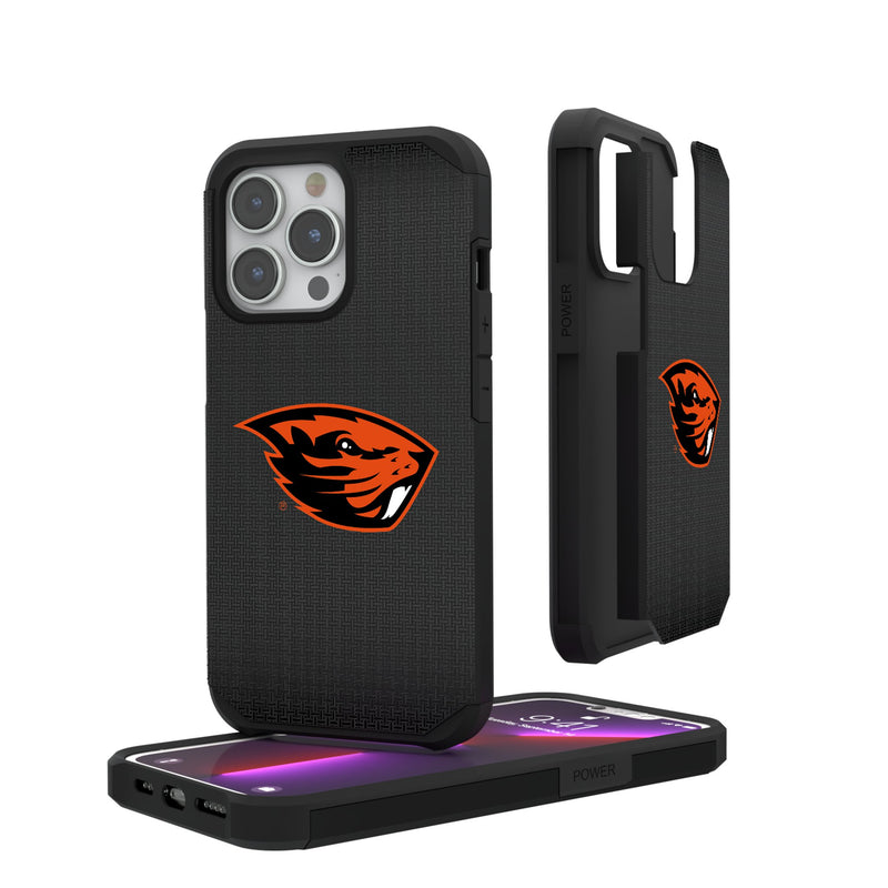 Oregon State University Beavers Linen iPhone Rugged Phone Case