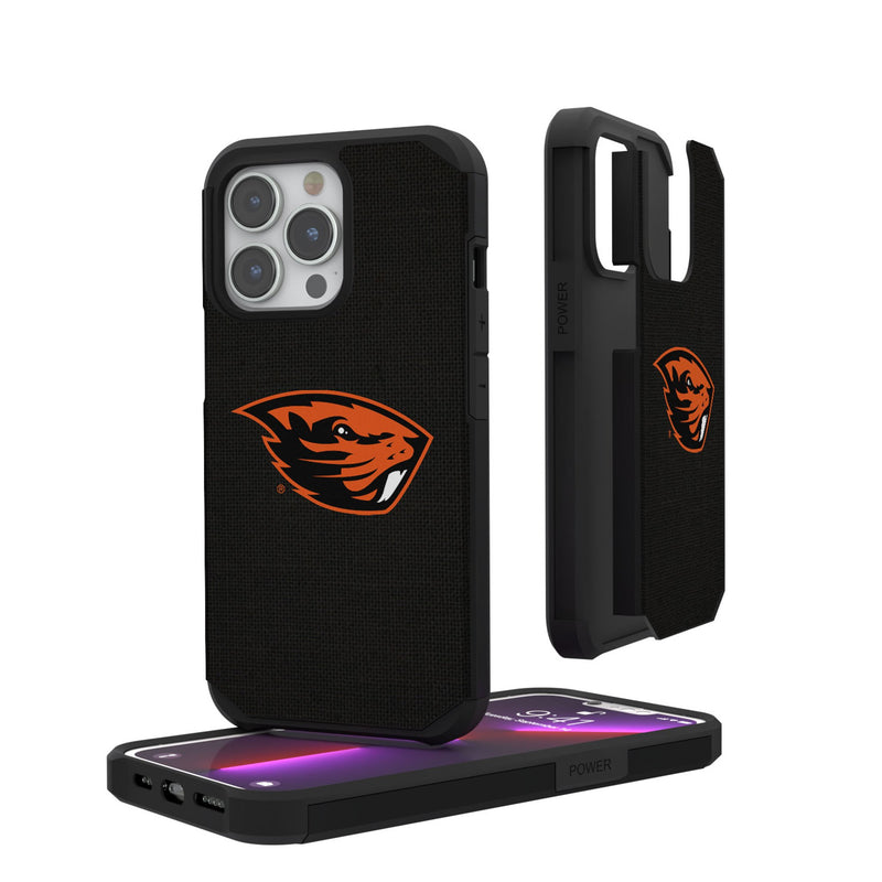 Oregon State University Beavers Solid iPhone Rugged Phone Case