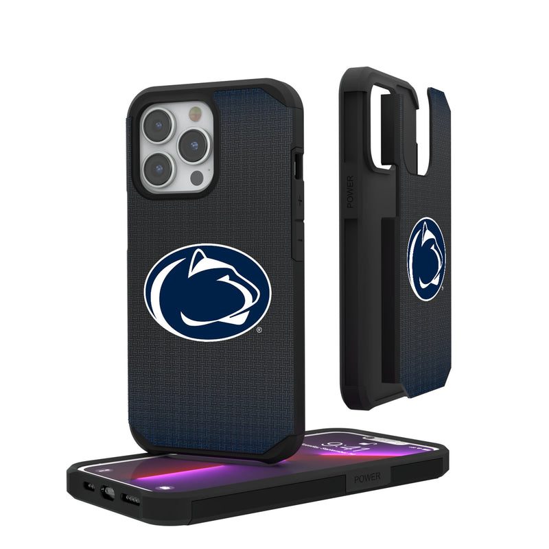 Pennsylvania State University Nittany Lions Linen iPhone Rugged Phone Case