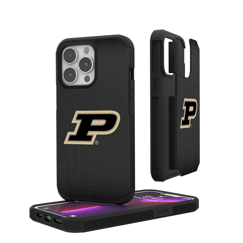 Purdue University Boilermakers Linen iPhone Rugged Phone Case