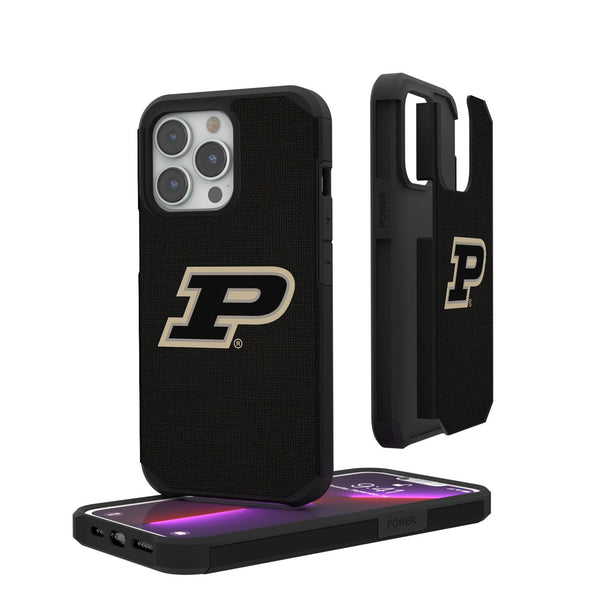 Purdue University Boilermakers Solid iPhone Rugged Phone Case