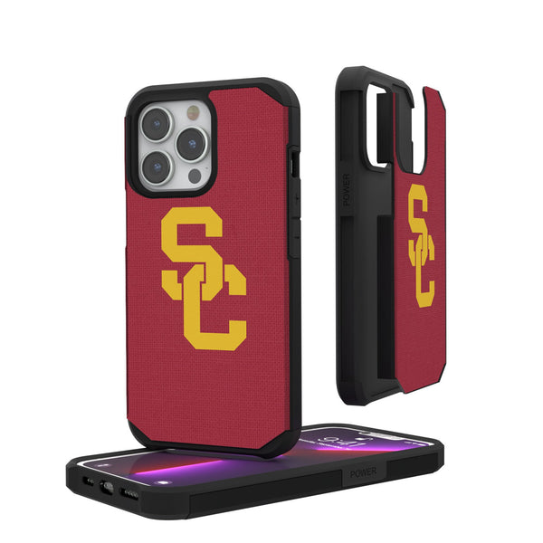 University of Southern California Trojans Solid iPhone Rugged Phone Case