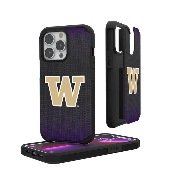 University of Washington Huskies Linen iPhone Rugged Phone Case