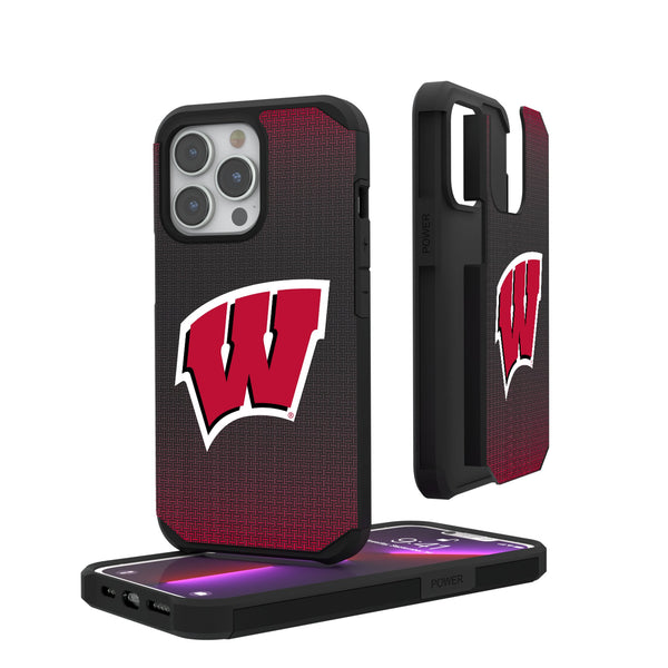 University of Wisconsin Badgers Linen iPhone Rugged Phone Case