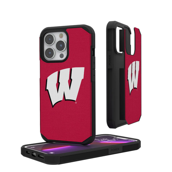 University of Wisconsin Badgers Solid iPhone Rugged Phone Case