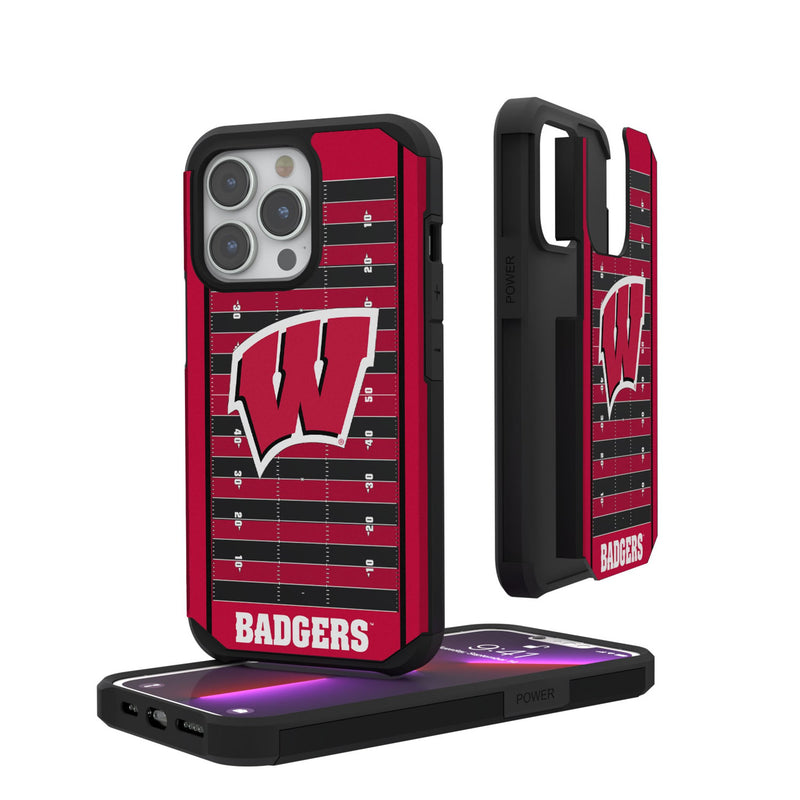 University of Wisconsin Badgers Field iPhone Rugged Phone Case