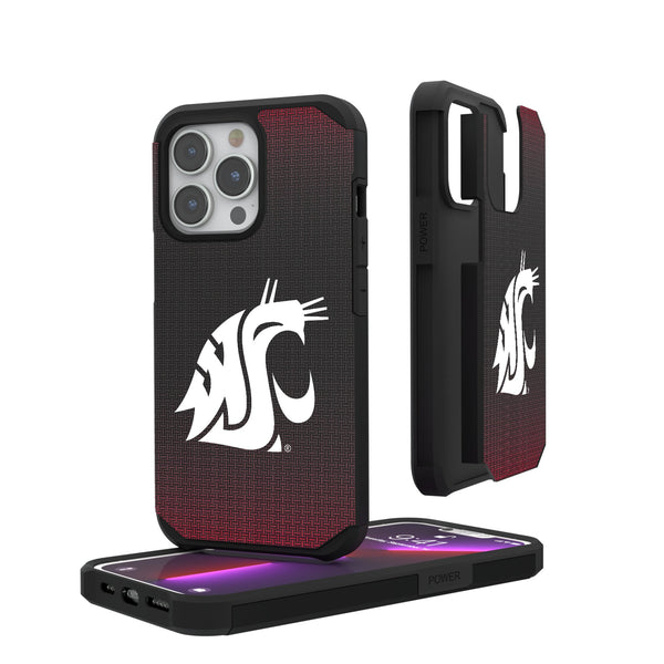 Washington State University Cougars Linen iPhone Rugged Phone Case