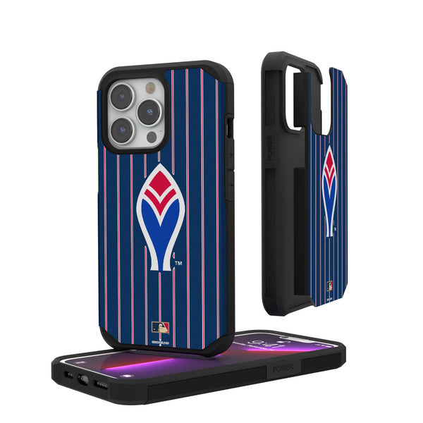 Atlanta Braves 1972-1975 - Cooperstown Collection Pinstripe iPhone Rugged Phone Case