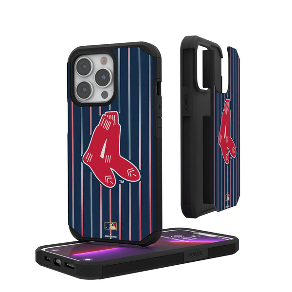 Boston Red Sox 1924-1960 - Cooperstown Collection Pinstripe iPhone Rugged Phone Case