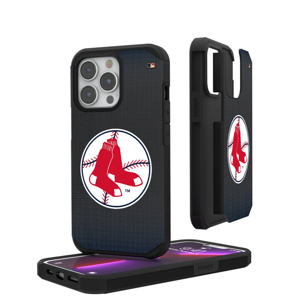 Boston Red Sox 1970-1975 - Cooperstown Collection Linen iPhone Rugged Phone Case