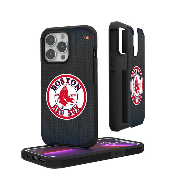 Boston Red Sox 1976-2008 - Cooperstown Collection Linen iPhone Rugged Phone Case