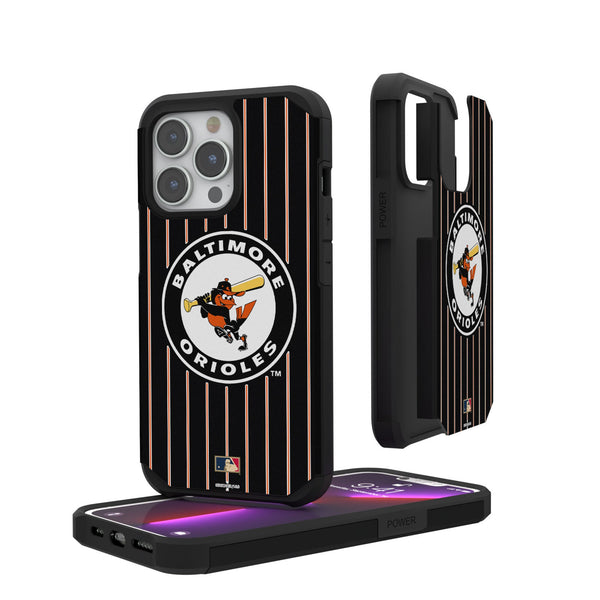 Baltimore Orioles 1966-1969 - Cooperstown Collection Pinstripe iPhone Rugged Phone Case