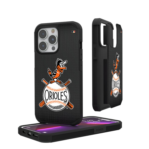 Baltimore Orioles 1954-1963 - Cooperstown Collection Linen iPhone Rugged Phone Case