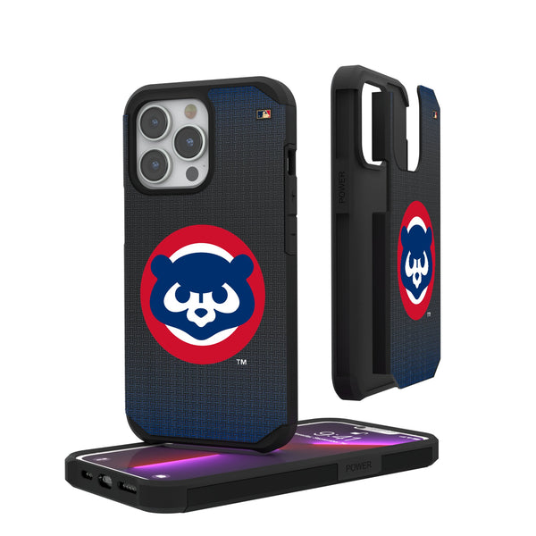 Chicago Cubs Home 1979-1993 - Cooperstown Collection Linen iPhone Rugged Phone Case