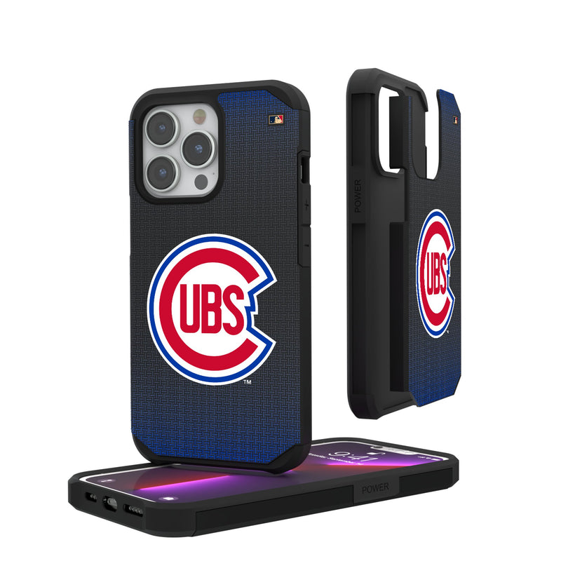 Chicago Cubs 1948-1956 - Cooperstown Collection Linen iPhone Rugged Phone Case