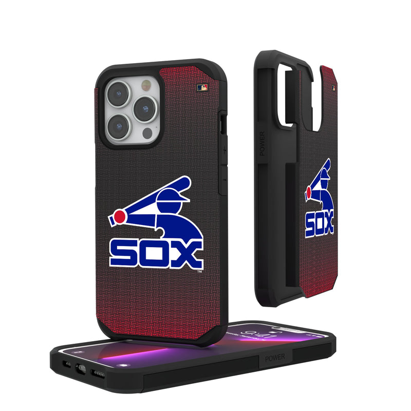 Chicago White Sox 1976-1981 - Cooperstown Collection Linen iPhone Rugged Phone Case