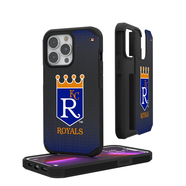 Kansas City Royals 1969-1978 - Cooperstown Collection Linen iPhone Rugged Phone Case