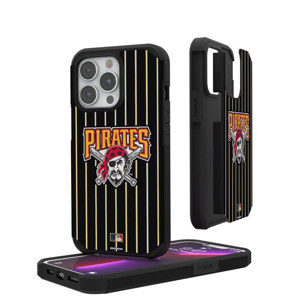 Pittsburgh Pirates 1997-2013 - Cooperstown Collection Pinstripe iPhone Rugged Phone Case