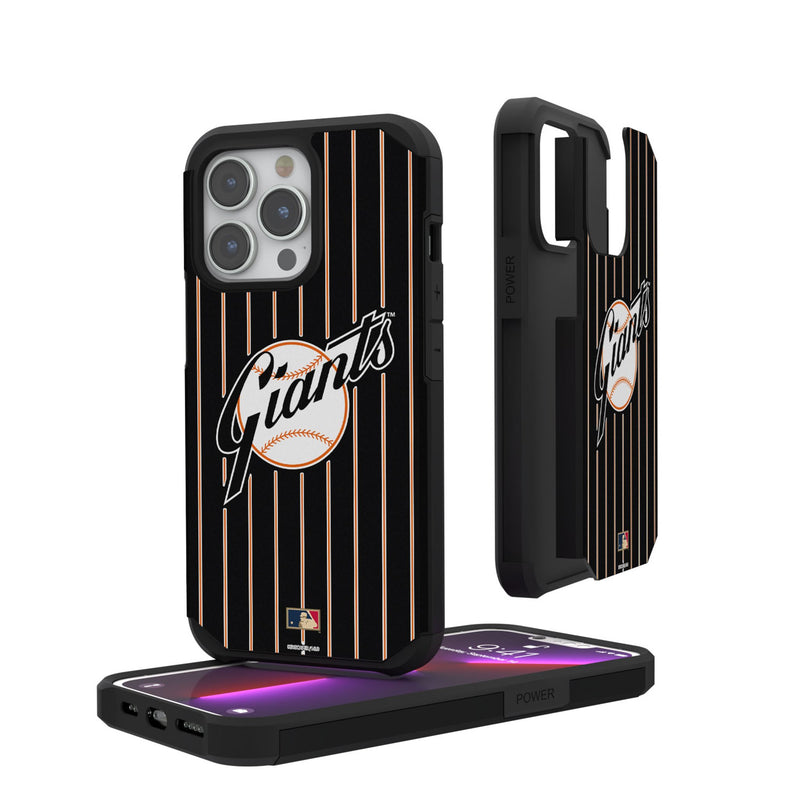 San Francisco Giants 1958-1967 - Cooperstown Collection Pinstripe iPhone Rugged Phone Case