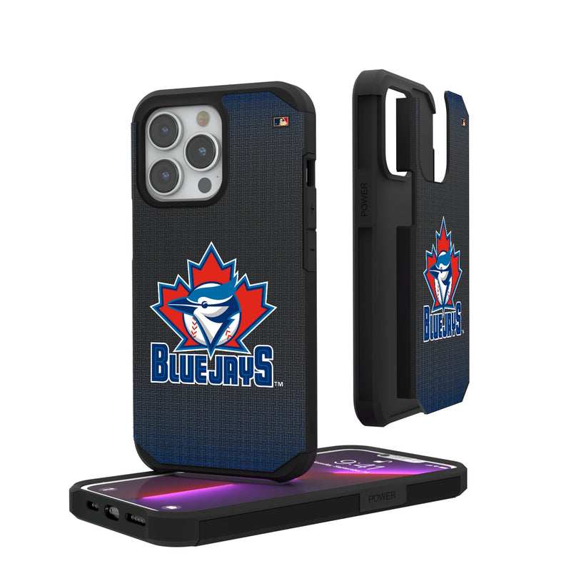 Toronto Blue Jays 1997-2002 - Cooperstown Collection Linen iPhone Rugged Phone Case