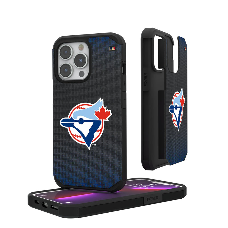 Toronto Blue Jays 1977-1988 - Cooperstown Collection Linen iPhone Rugged Phone Case