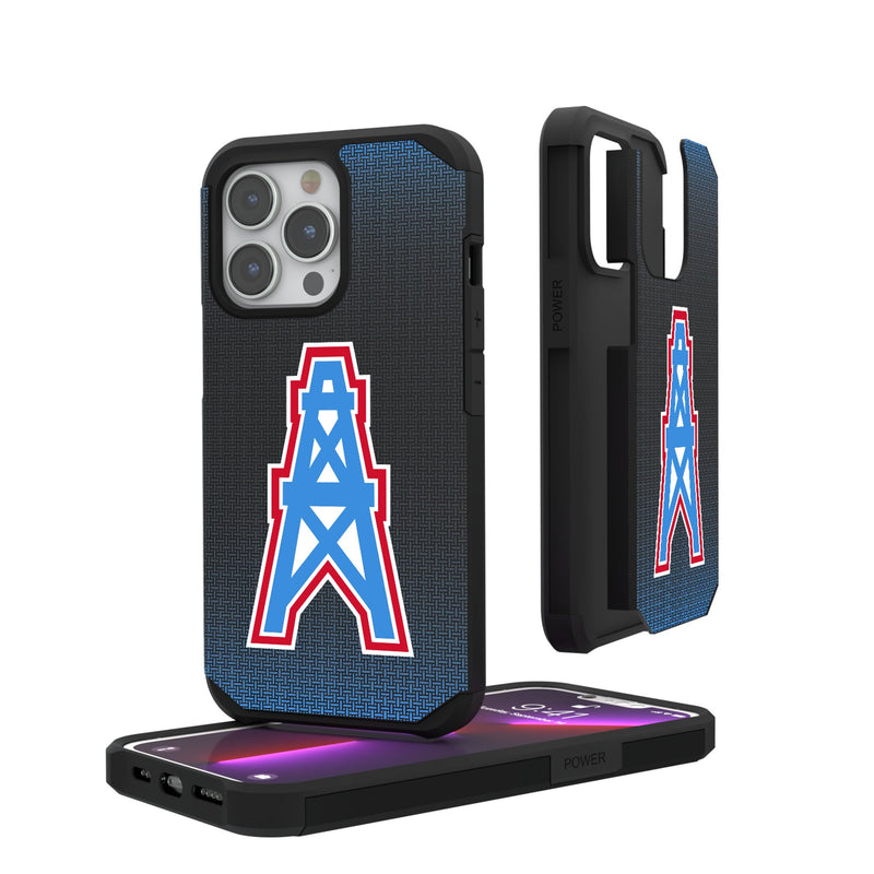 Houston Oilers Historic Collection Linen iPhone Rugged Phone Case