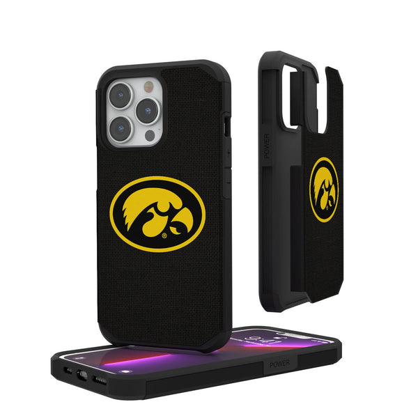 University of Iowa Hawkeyes Solid iPhone Rugged Phone Case