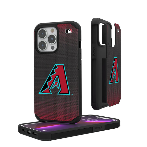 Arizona Diamondbacks Linen iPhone Rugged Phone Case