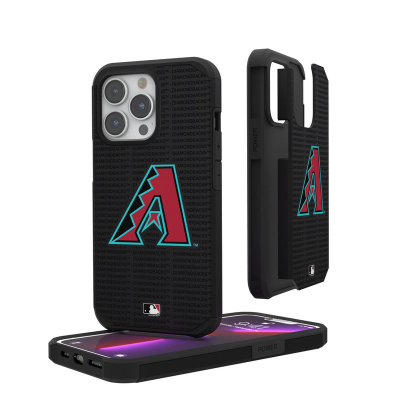 Arizona Diamondbacks Text Backdrop iPhone Rugged Phone Case