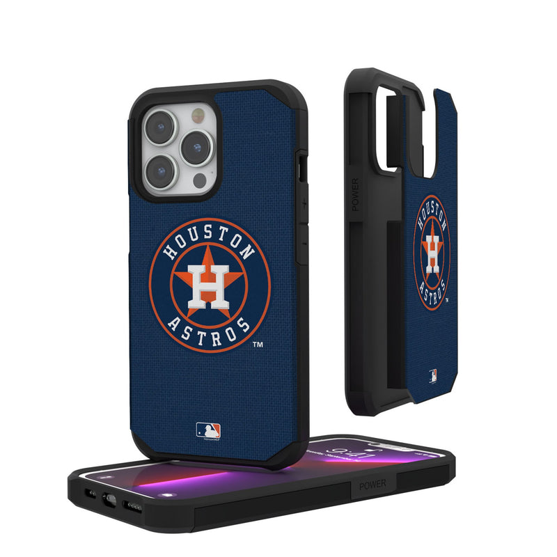 Houston Astros Solid iPhone Rugged Phone Case